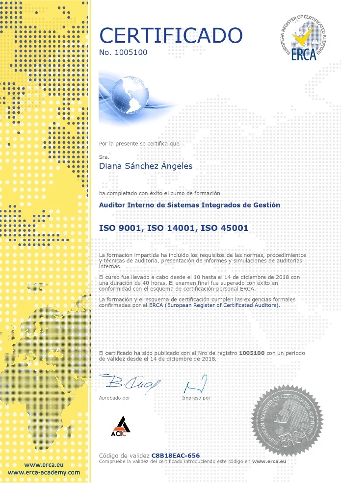 certificado acic